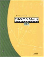Saxon Math 65 Tests & Worksheets