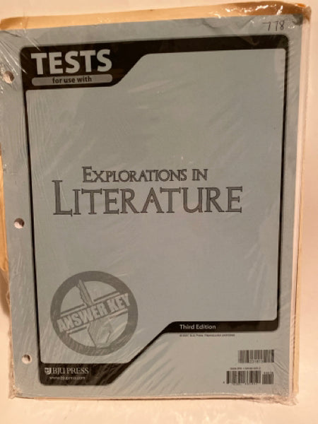 Explorations in Literature Tests: Answer Key