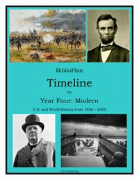 BiblioPlan Timeline for Year  Four: Modern Days
