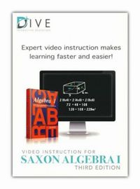 DIVE CDRom for Saxon Algebra 1 3rd Edition