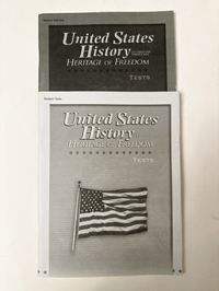 Abeka United States History: Heritage of Freedom Tests & Test Key