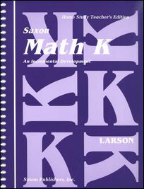 Saxon Math Kindergarten Teacher Edition
