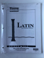 Latin for Christian Schools I: Tests Answer Keys