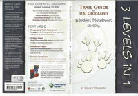 Trail Guide to U.S. Geography STudent Notebook CD-Rom, 3 Levels in 1