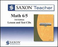 Saxon Teacher Math 6/5 3rd Edition Lesson and Test CDs