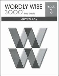 Wordly Wise 3000 3 Answer Key 3rd