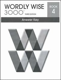 Wordly Wise 3000 4 Answer Key 3rd