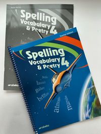 Abeka Spelling, Vocabulary & Poetry 4 Teacher Edition & Test Key