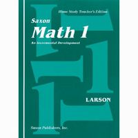 Saxon Math 1 Home Study Teachers Edition