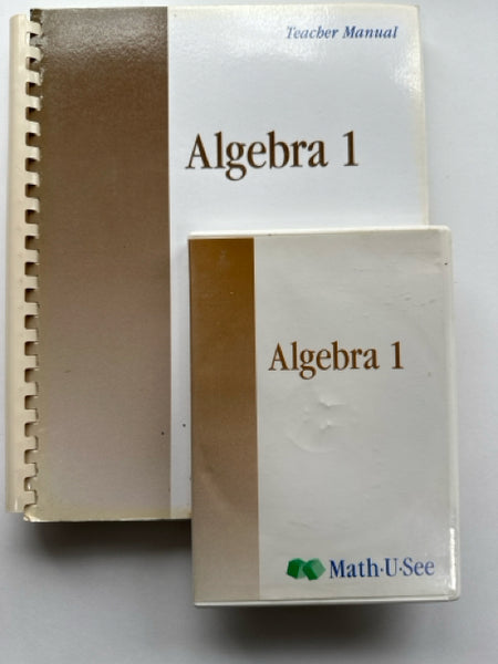 Math-U-See Algebra 1 Teacher Manual and DVD 1st Edition