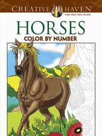 Creative Haven Horses Color by Number