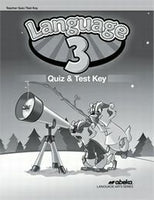 Language 3 Quiz/Test Key
