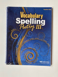 Vocabulary, Spelling & Poetry III Set