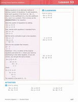 Horizons Algebra 1 Student Book