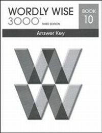 Wordly Wise 3000 10 Answer Key 3rd